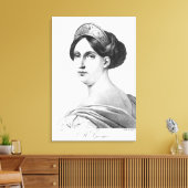 Mademoiselle George, 1825 Canvas Afdruk (Insitu (Woonkamer))