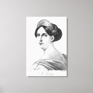 Mademoiselle George, 1825 Canvas Afdruk