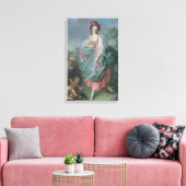 Mademoiselle Guimard (door Jacques-Louis David) Canvas Afdruk (Insitu (Woonkamer))