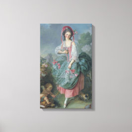 Mademoiselle Guimard (door Jacques-Louis David) Canvas Afdruk