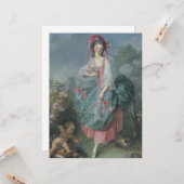 Mademoiselle Guimard (door Jacques-Louis David) Kaart (Voorkant / Achterkant in situ)