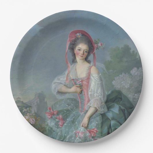 Mademoiselle Guimard (door Jacques-Louis David) Papieren Bordje (Voorkant)