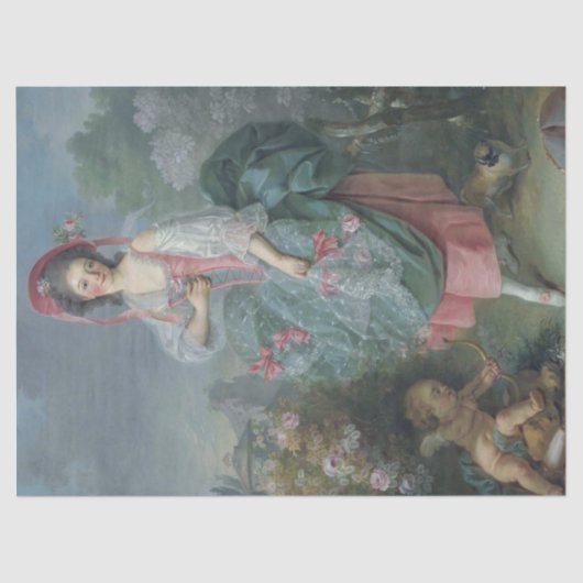 Mademoiselle Guimard (door Jacques-Louis David) Tissuepapier (Voorkant)