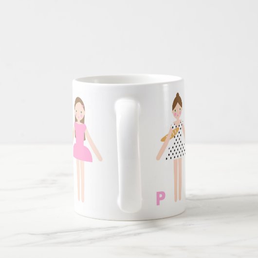 Mademoiselle in Paris Mug Koffiemok (Handvat)