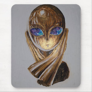Mademoiselle pogany en het universum in haar ogen muismat