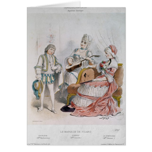 Mademoiselle Reichemberg als Cherubin (Voorkant)