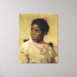 Mademoiselle S'Nabou Canvas Afdruk