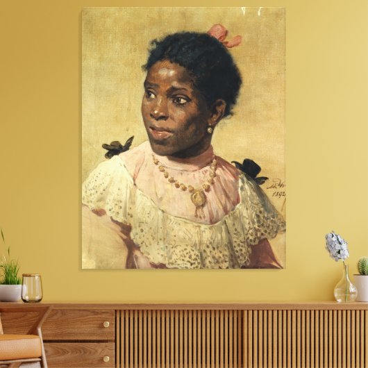 Mademoiselle S'Nabou Canvas Afdruk (Insitu (Woonkamer))