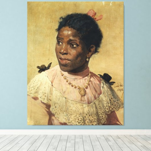 Mademoiselle S'Nabou Canvas Afdruk (Insitu (Houten vloer))