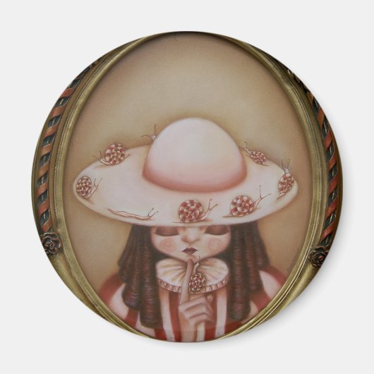 Mademoisielle Escargot - magneet (Voorkant)