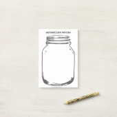  maden jar Persoonlijke Post-it® notes (Op bureau)