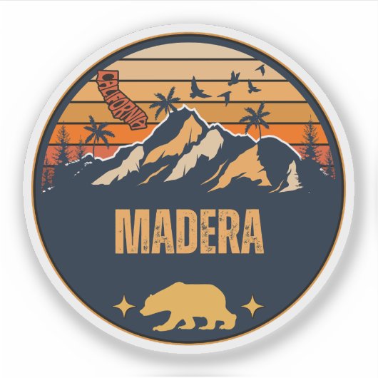 Madera, Californië Sticker (Voorkant)