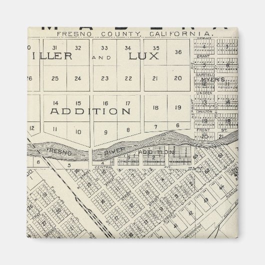 Madera County, California 3 Magneet (Voorkant)