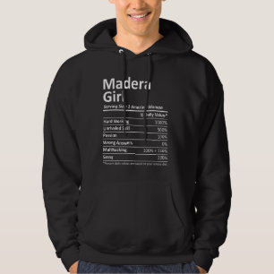 Madera Meisje Ca Californië Grappige Stad Huis Roo Hoodie
