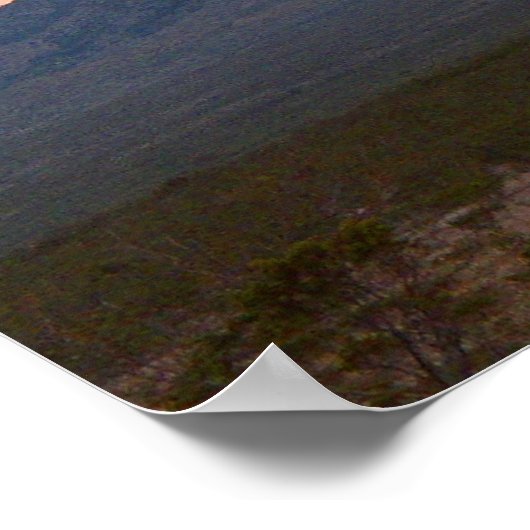 Madera Mountain bij schemering, Texas Poster (Hoek)