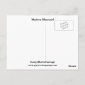 Madera Muscatel Briefkaart (Achterkant)