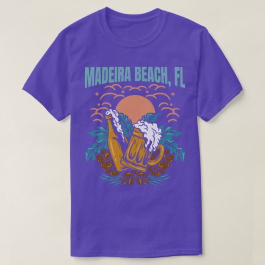 Maderastrand Florida Westkust Stranden Surf T-shirt (Design voorkant)