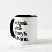 Madge Kylie Britney en Christina Mok (Voorkant links)