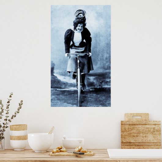 Madge Lessing 1902 - cyaan Poster (Keuken)