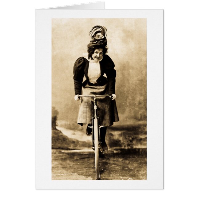 Madge Lessing on Bike  1902 (Voorkant)