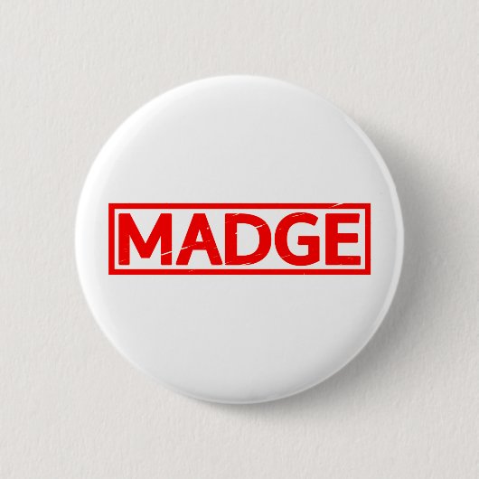 Madge Stamp Ronde Button 5,7 Cm (Voorkant)