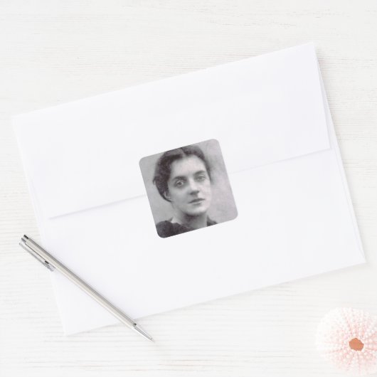 Madge Vaughan Vierkante Sticker (Envelop)