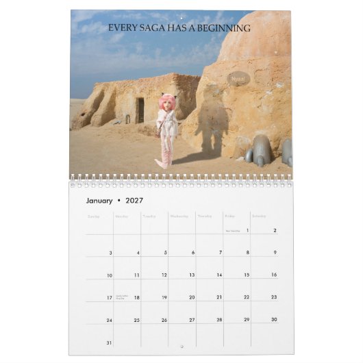 MADh Vinyl kalendermaand Kalender (Jan 2027)