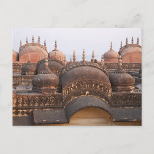 Madhavendra-paleis bij zonsondergang, Jaipur Briefkaart