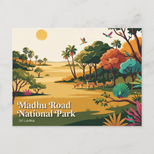 Madhu Road Nationaal Park Sri Lanka Briefkaart