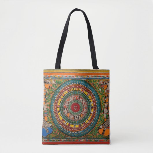 Madhubani Art Tote Bag (Voorkant)