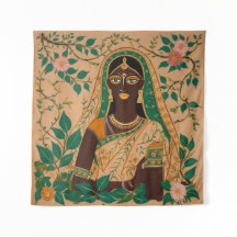 Madhubani Schilderij Tapijt