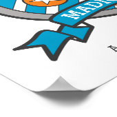 Madigan boys noemen de letter M messghts crest Poster (Hoek)