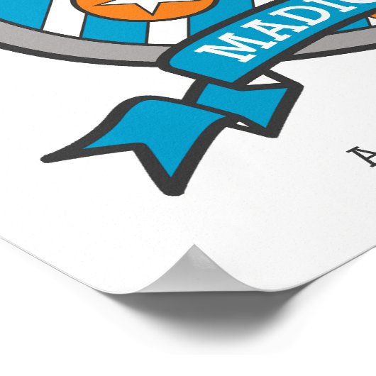 Madigan boys noemen de letter M messghts crest Poster (Hoek)