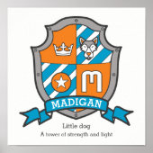 Madigan boys noemen de letter M messghts crest Poster (Voorkant)