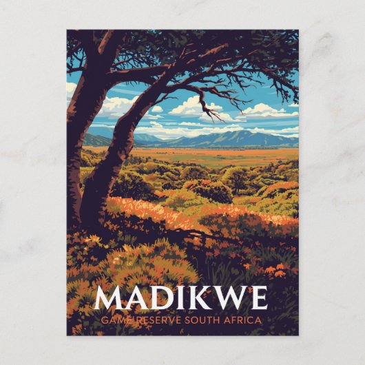 Madikwe Reservaat Zuid-Afrika Briefkaart (Voorkant)