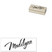 Madilynn naam decoratief manuscriptdoopvont rubberstempel (Gestempeld)