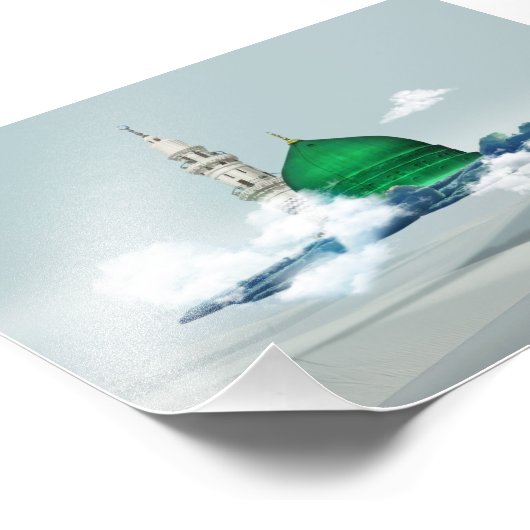 Madina Islamic canvas kunstontwerp oost-Arabisch Foto Afdruk (Hoek)