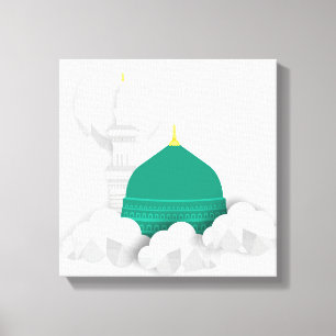 Madina Islamitisch canvas kunstwerk Afdruk