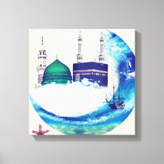 Madina mekka islamitisch canvas kunst ontwerp oost