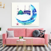 Madina mekka islamitisch canvas kunst ontwerp oost (Insitu (Woonkamer))