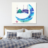 Madina mekka islamitisch canvas kunst ontwerp oost (Insitu (Slaapkamer))