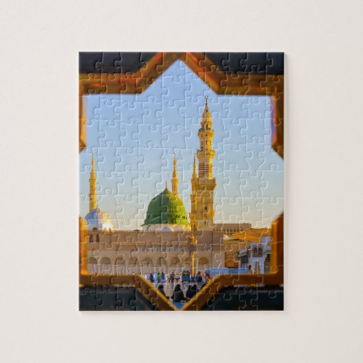 Madinah Mekka Hajj Moskee Moslim Legpuzzel (Verticaal)