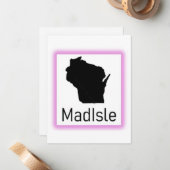 MadIsle Paarse 2025 Notecard Notitiekaartje (Voorkant / Achterkant in situ)