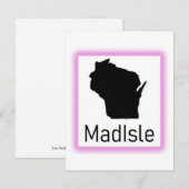 MadIsle Paarse 2025 Notecard Notitiekaartje (Voorkant / Achterkant)