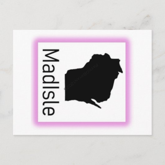 MadIsle Paarse Briefkaart 2025 (Voorkant)