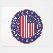 Madison, Alabama Fleece Deken (Voorkant (Horizontaal))