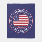 Madison, Alabama Fleece Deken (Voorkant)