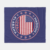 Madison, Alabama Fleece Deken (Voorkant (Horizontaal))