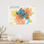 Madison Band Typografie *UPDATED* Poster (Keuken)