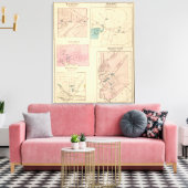 Madison, Bordentown, NJ Canvas Afdruk (Insitu (Woonkamer))